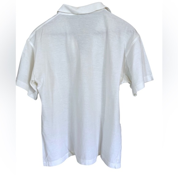 Vintage Sergio Tacchini White Polo Rugby  designer accent Women’s Size 14 - Picture 9 of 10
